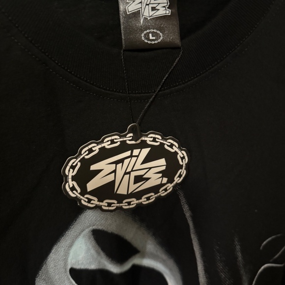 Evil Vice x Halloween Scream T-Shirt Black Short Sleeve Size Large NWT - Picture 4 of 8